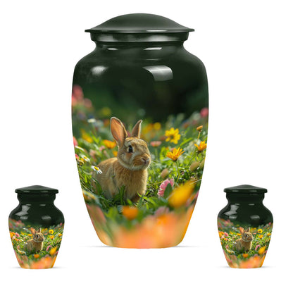 Personalized Rabbit Cremation Urn for Pet Ashes - 10-inch, 200 cu in - Yatskia