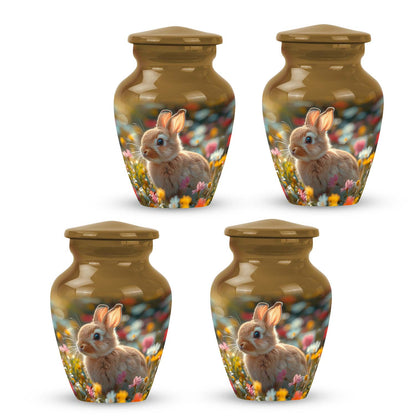 Personalized Rabbit Cremation Urn for Pet Ashes - 10-inch, 200 cu in - Yatskia