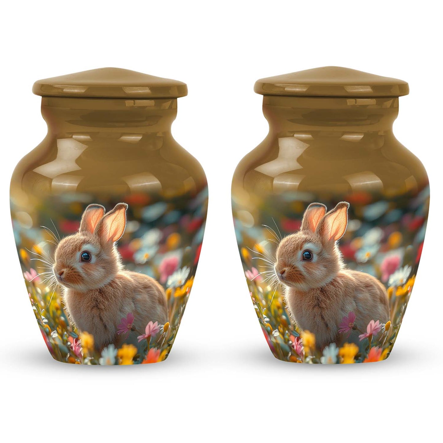 Personalized Rabbit Cremation Urn for Pet Ashes - 10-inch, 200 cu in - Yatskia