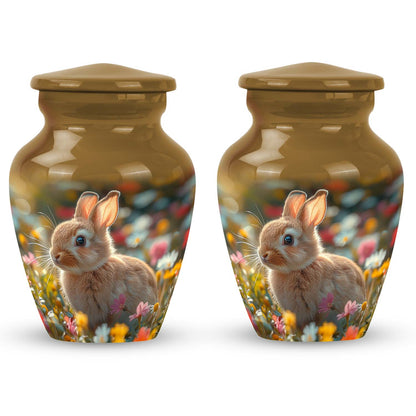 Personalized Rabbit Cremation Urn for Pet Ashes - 10-inch, 200 cu in - Yatskia