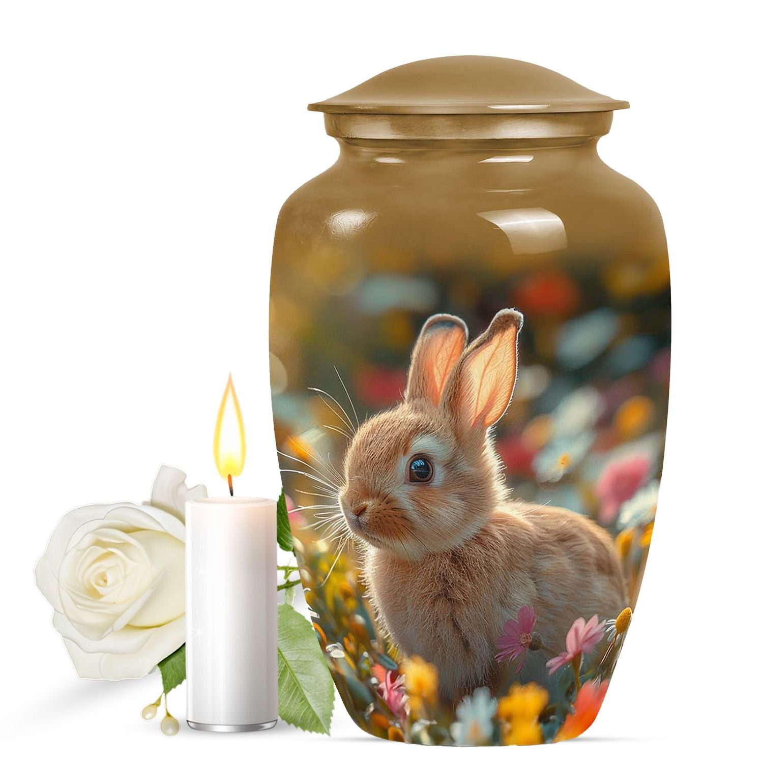 Bunny Engravable Urns For Human Ashes - Rabbit Large Cremation Urns