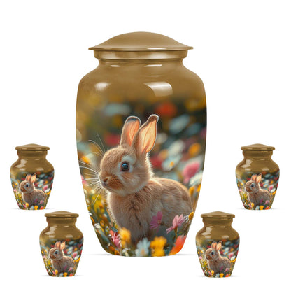 Personalized Rabbit Cremation Urn for Pet Ashes - 10-inch, 200 cu in - Yatskia