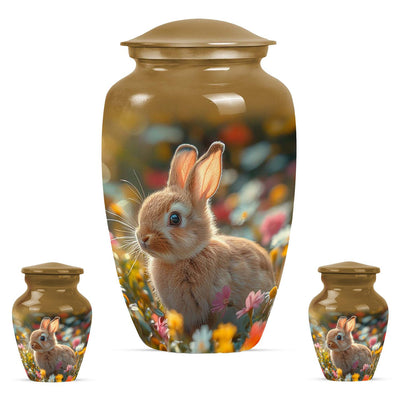Personalized Rabbit Cremation Urn for Pet Ashes - 10-inch, 200 cu in - Yatskia