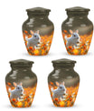 White Bunny Memorial Urn - Rabbit Funeral Large Cremation Urns For Women