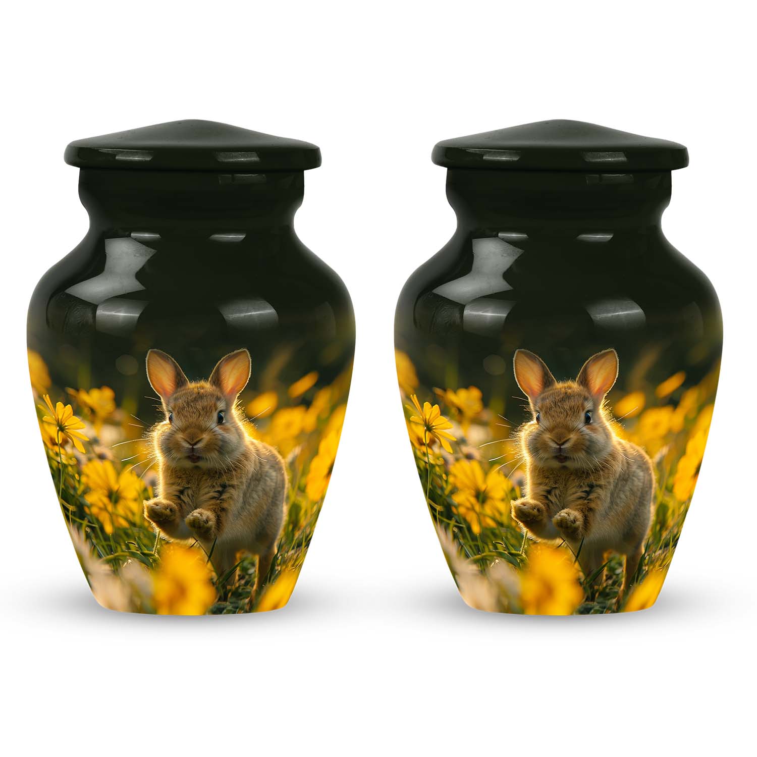 Bunny Rabbit Urn For Cremation - Rabbit Funeral Large Urns For Ashes