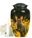 Bunny Rabbit Urn For Cremation - Rabbit Funeral Large Urns For Ashes