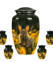 Bunny Rabbit Urn For Cremation - Rabbit Funeral Large Urns For Ashes