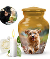 terrier Frolic Dog Memorial Urn - Dog Urns Funeral Large Cremation Urns