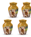 terrier Frolic Dog Memorial Urn - Dog Urns Funeral Large Cremation Urns