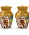 terrier Frolic Dog Memorial Urn - Dog Urns Funeral Large Cremation Urns