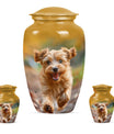 terrier Frolic Dog Memorial Urn - Dog Urns Funeral Large Cremation Urns