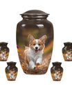 Corgi Puppy Cremation Urn For Ashes - Unique Pet Urns For Dogs