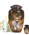 Corgi Puppy Cremation Urn For Ashes - Unique Pet Urns For Dogs