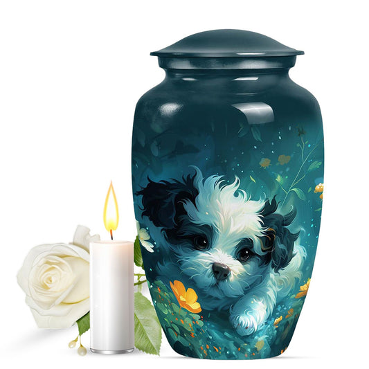 Shih Tzu Urn For Pet Dog Memorial - Cremation Urns For Pet Ashes