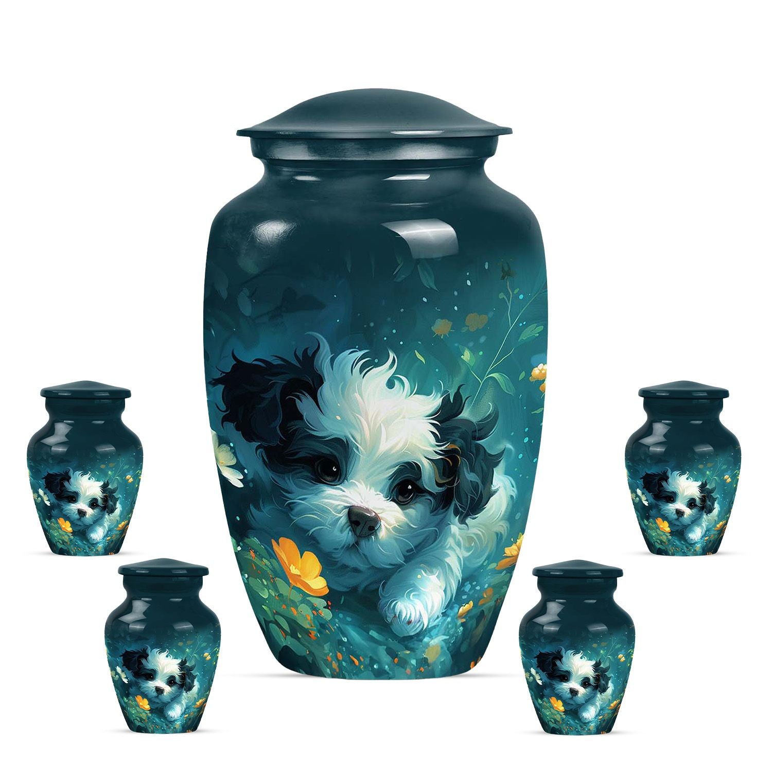 Shih Tzu Urn For Pet Dog Memorial - Cremation Urns For Pet Ashes