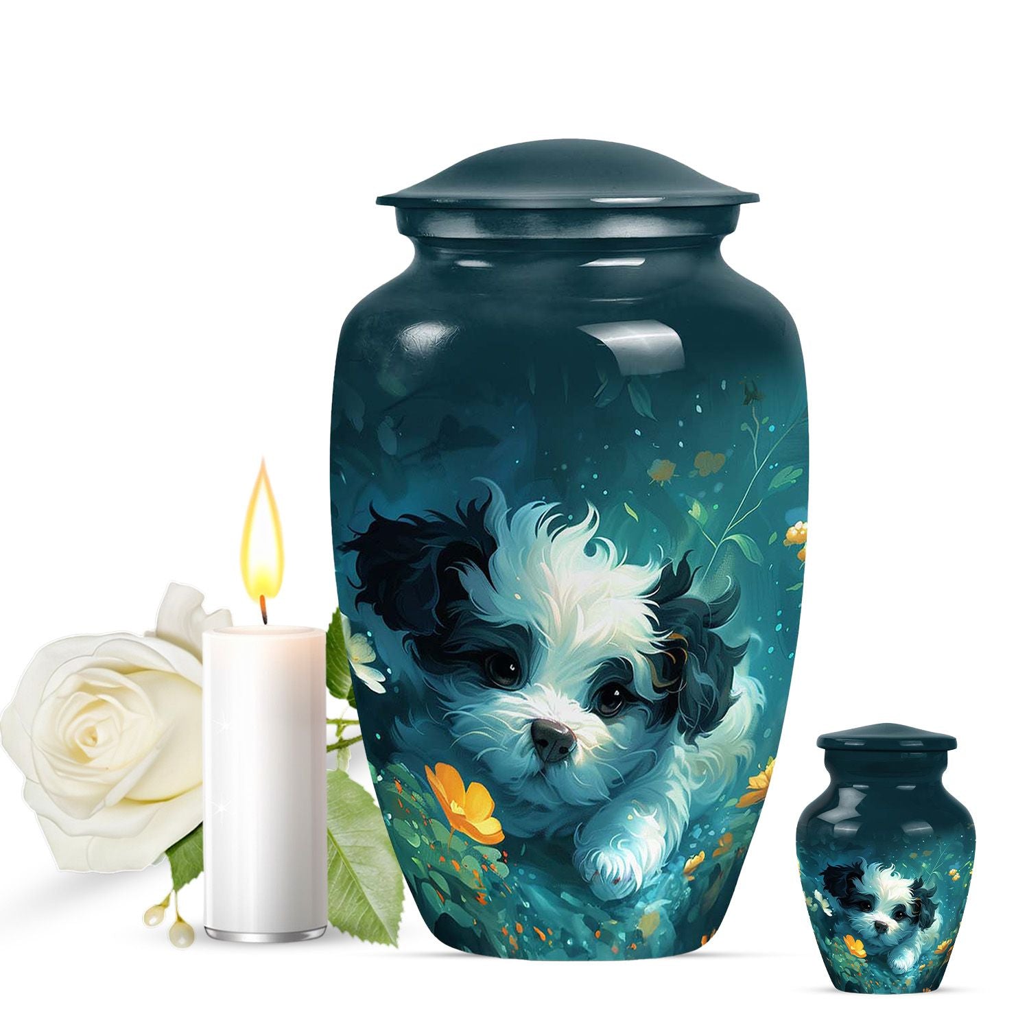 Shih Tzu Urn For Pet Dog Memorial - Cremation Urns For Pet Ashes