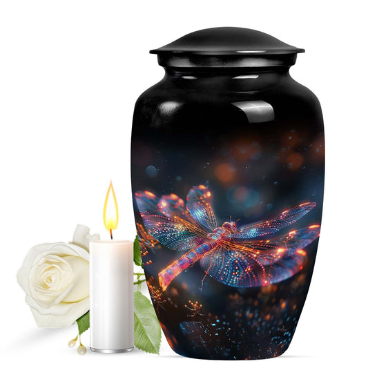 Cosmic Dragonfly Dance Urns - Dragonfly Urns for Large Funeral Urns