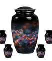 Cosmic Dragonfly Dance Urns - Dragonfly Urns for Large Funeral Urns
