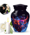 Mystical Horns Bull Funeral Urn For Men - Magical Bull Urns For Ashes