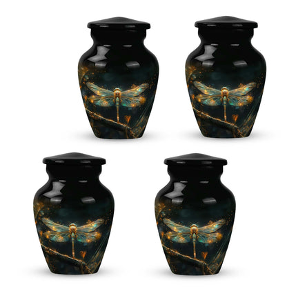 Personalized Dragonfly Keepsake Urn for Women - 10-inch, 200 cu in - Yatskia