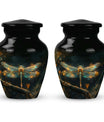Amber Dragonfly Ashes Urn For Women - Large & keepsake Urns For Female
