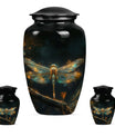 Amber Dragonfly Ashes Urn For Women - Large & keepsake Urns For Female