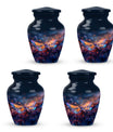 Stellar Dragonfly Large Cremation Urn - Cosmic Insect Memorial Urn