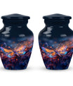 Stellar Dragonfly Large Cremation Urn - Cosmic Insect Memorial Urn