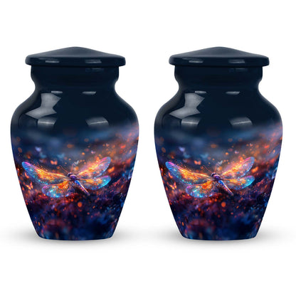 Personalized Dragonfly Cremation Urn for Human Ashes - 10-inch, 200 cu in - Yatskia