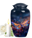 Stellar Dragonfly Large Cremation Urn - Cosmic Insect Memorial Urn