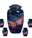 Stellar Dragonfly Large Cremation Urn - Cosmic Insect Memorial Urn