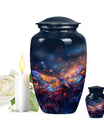 Stellar Dragonfly Large Cremation Urn - Cosmic Insect Memorial Urn