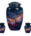 Stellar Dragonfly Large Cremation Urn - Cosmic Insect Memorial Urn