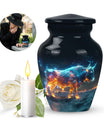 Stellar Taurus Glowing Urn - Bull Urn Memorial For Men & Women