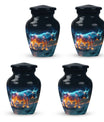 Stellar Taurus Glowing Urn - Bull Urn Memorial For Men & Women