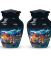 Stellar Taurus Glowing Urn - Bull Urn Memorial For Men & Women