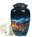 Stellar Taurus Glowing Urn - Bull Urn Memorial For Men & Women