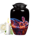 Cosmic Bunny Rabbit Memorial Urn - Funeral Cremation Urn For Ashes