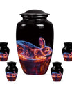 Cosmic Bunny Rabbit Memorial Urn - Funeral Cremation Urn For Ashes