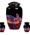 Cosmic Bunny Rabbit Memorial Urn - Funeral Cremation Urn For Ashes