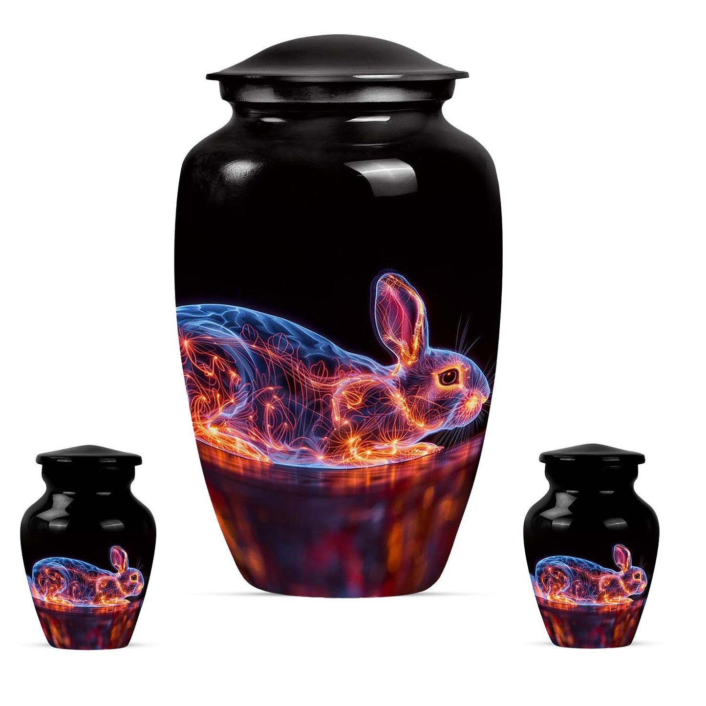 Personalized Rabbit Cremation Urn for Pet Ashes - 10-inch, 200 cu in - Yatskia