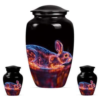 Personalized Rabbit Cremation Urn for Pet Ashes - 10-inch, 200 cu in - Yatskia