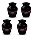 Nebula Dragonfly Urns for Ashes - Black Cremation Urns For Women