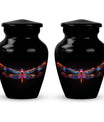 Nebula Dragonfly Urns for Ashes - Black Cremation Urns For Women