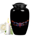 Nebula Dragonfly Urns for Ashes - Black Cremation Urns For Women