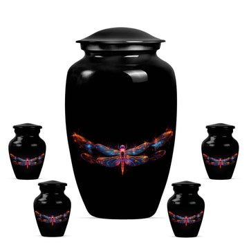 Large Urn With 4 Keepsake Urn