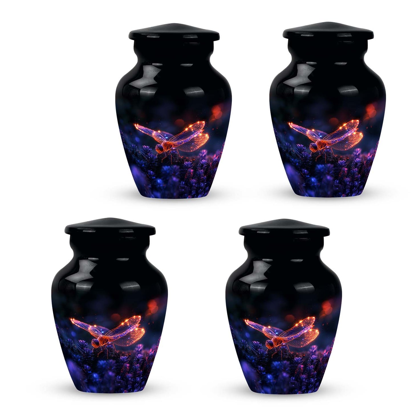 Personalized Dragonfly Cremation Urn for Human Ashes - 10-inch, 200 cu in - Yatskia