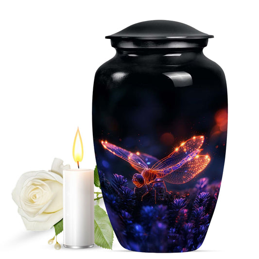 Glowing Dragonfly Ashes Memorial Urn - Cremation Urns For Ashes