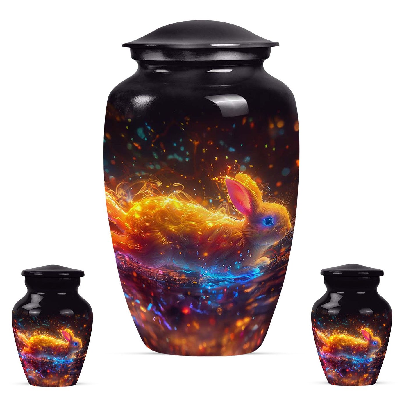 Personalized Rabbit Cremation Urn for Pet Ashes - 10-inch, 200 cu in - Yatskia