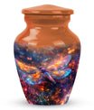 Cosmic Dragonfly Urn Memorial - Dragonfly Ashes Keepsake & Large Urn